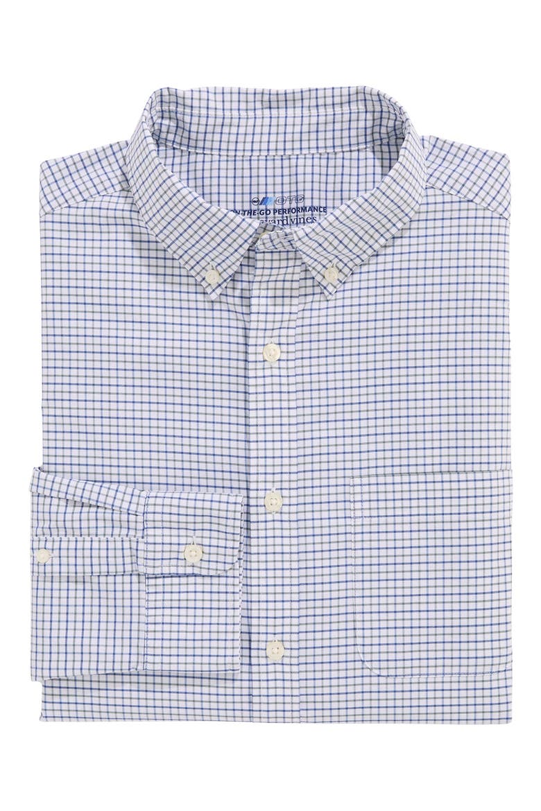 Wauwinet Performance Cotton Blend Button-Down Shirt, Alternate, color, BALSAM