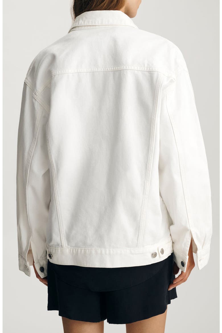 Luna Denim Jacket, Alternate, color, OFF WHITE DENIM