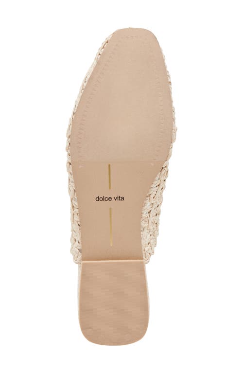 Dolce Vita Diya Raffia Mule In Oatmeal Macrame