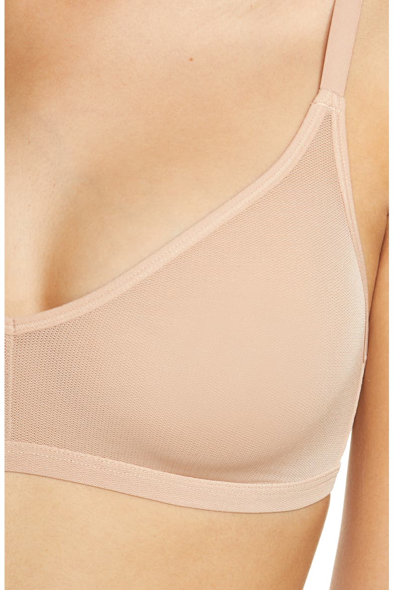 Sieve Non-Wire Bra, Alternate, color, BUFF