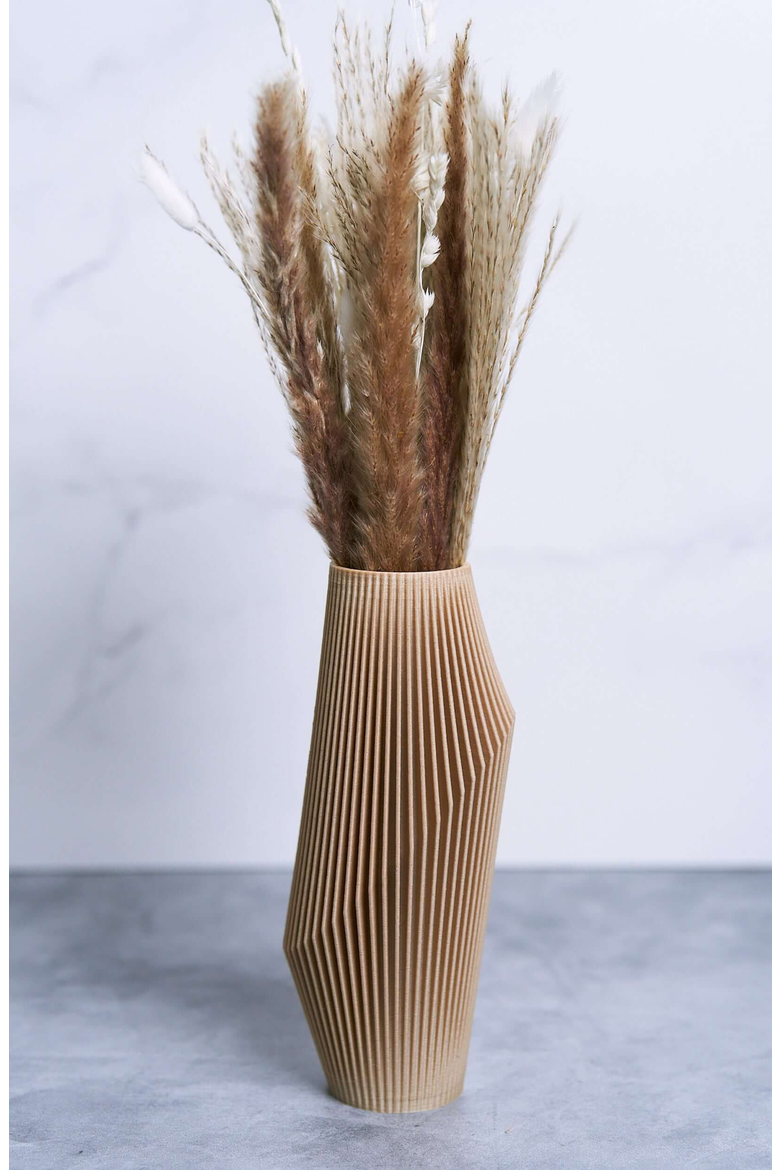 NOVA Boho Vase, Alternate, color, Cream Beige