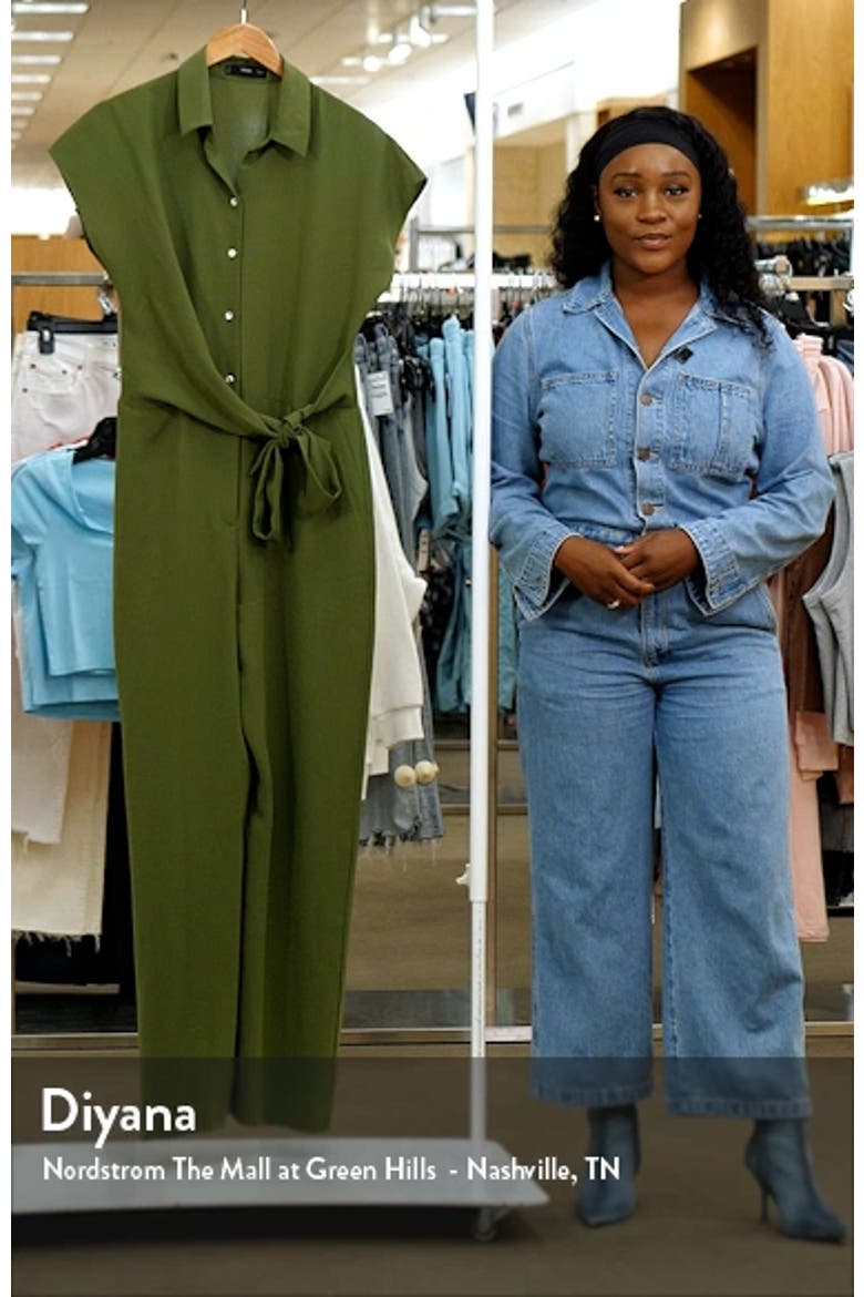 Tie Waist Wide Leg Jumpsuit video
