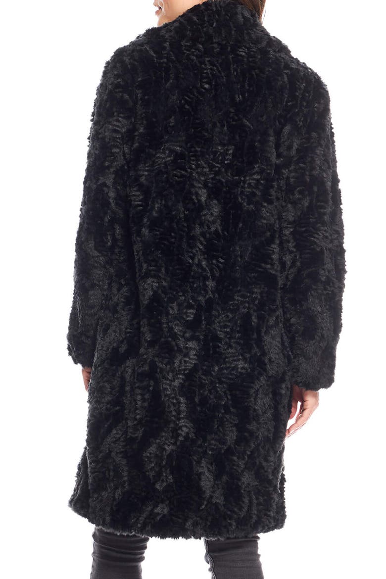 Everywhere Faux Fur Coat, Alternate, color, BLACK PERSIAN LAMB
