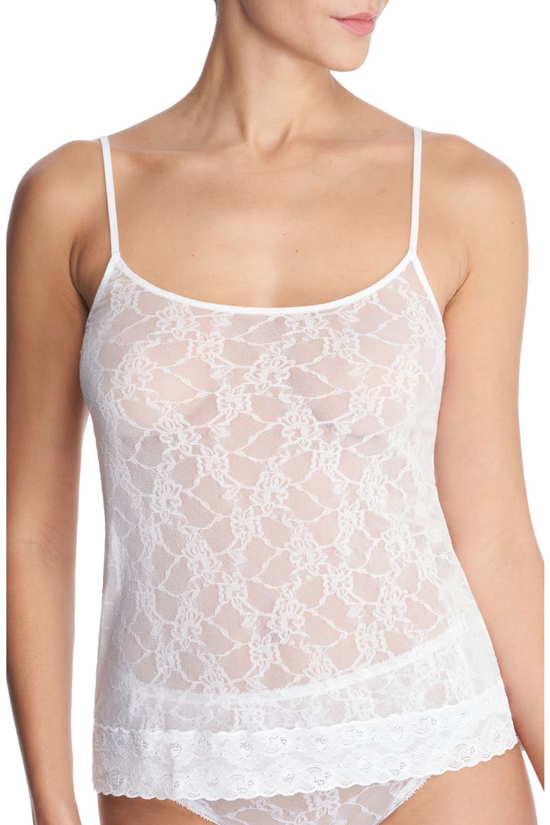 Bliss Allure Lace Camisole, Main, color, WHITE
