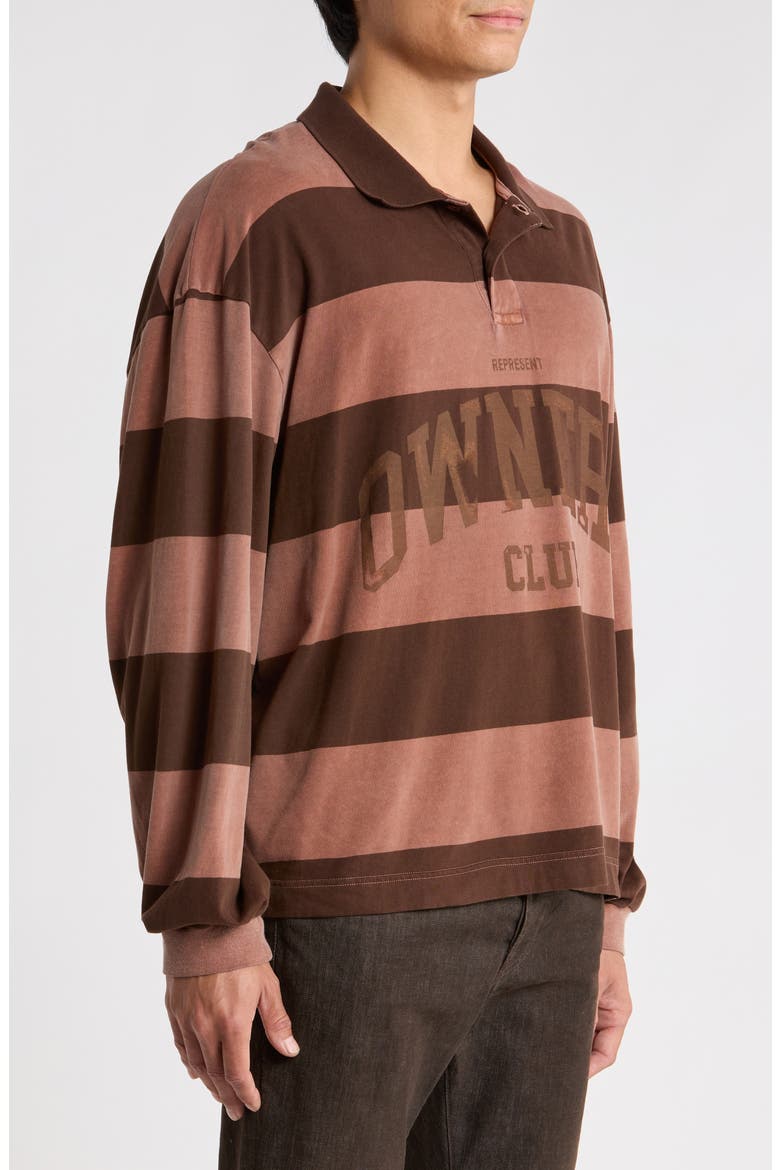 Owners Club Stripe Rugby Top, Alternate, color, SIENNA