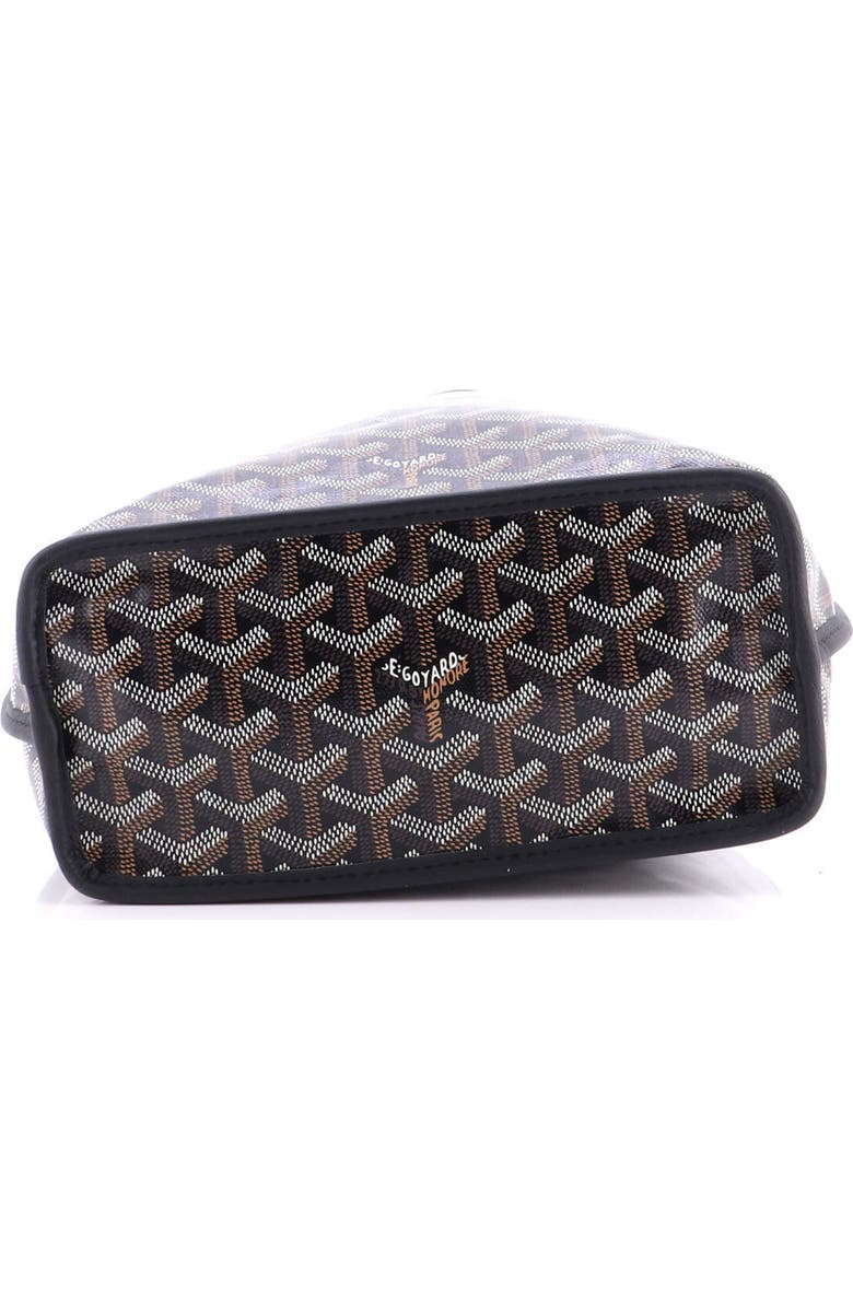 Pre-Owned Goyard Anjou Reversible Tote Coated Canvas Mini, Alternate, color, Black