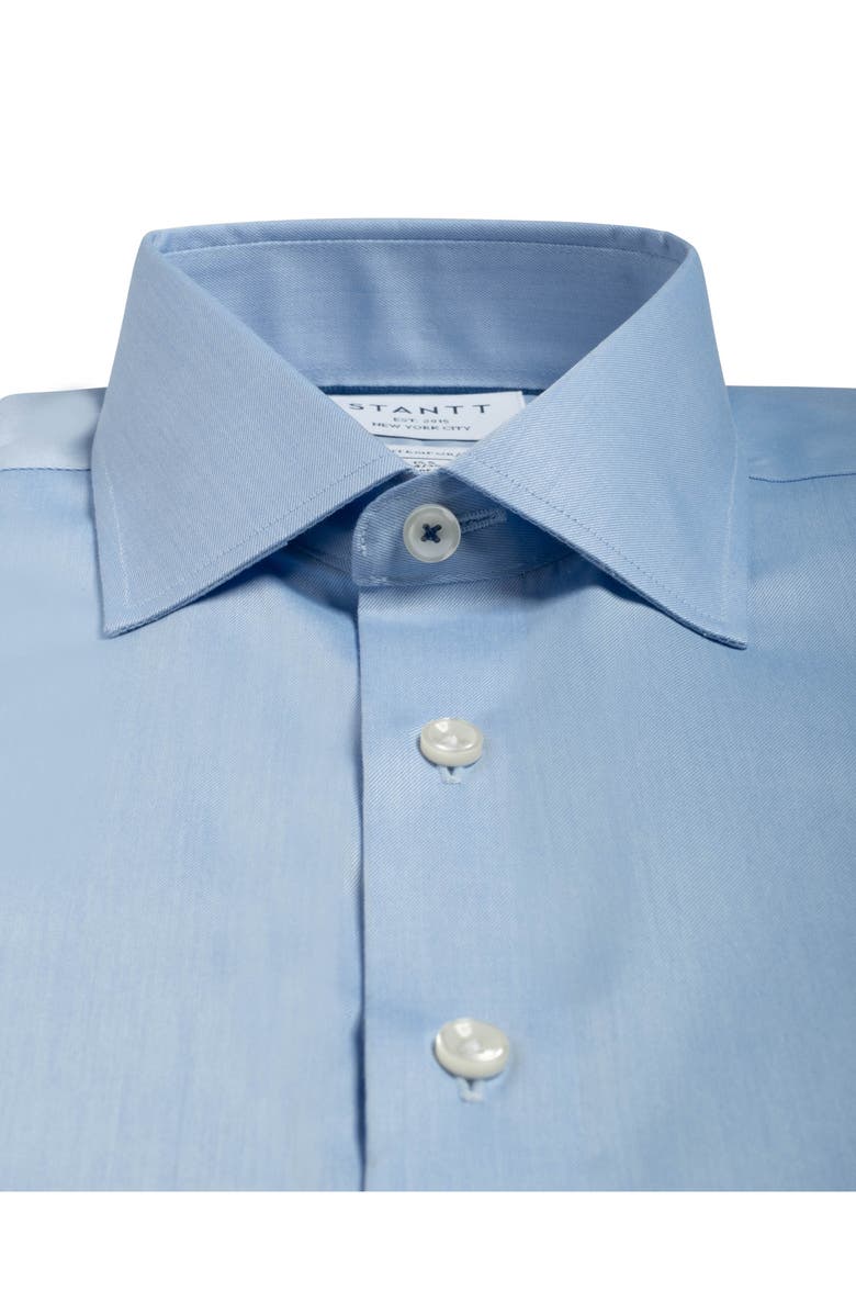 Stantt Contemporary Fit Wrinkle Resistant Cotton Twill Dress Shirt, Alternate, color, 