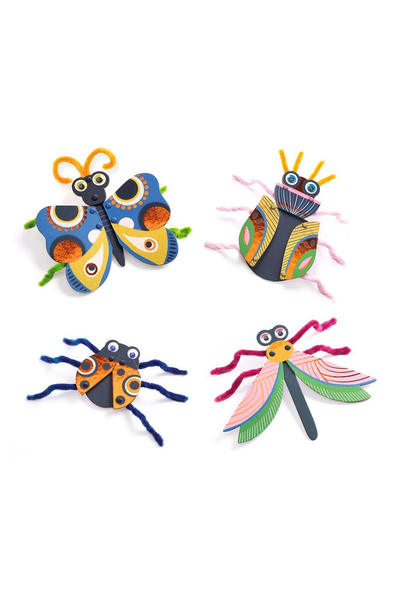 3D Collage Fuzzy Bugs Playset, Main, color, MULTI