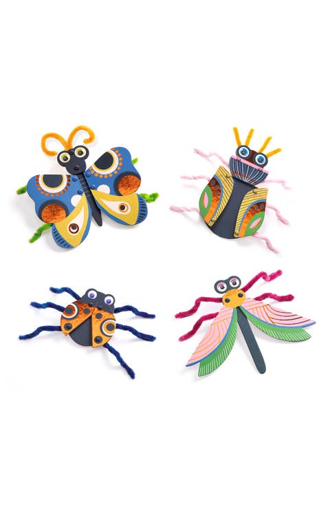 3D Collage Fuzzy Bugs Playset