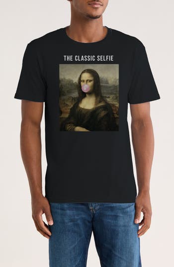 Monster Digital Apoh Da Vinci Selfie Graphic T-shirt In Black