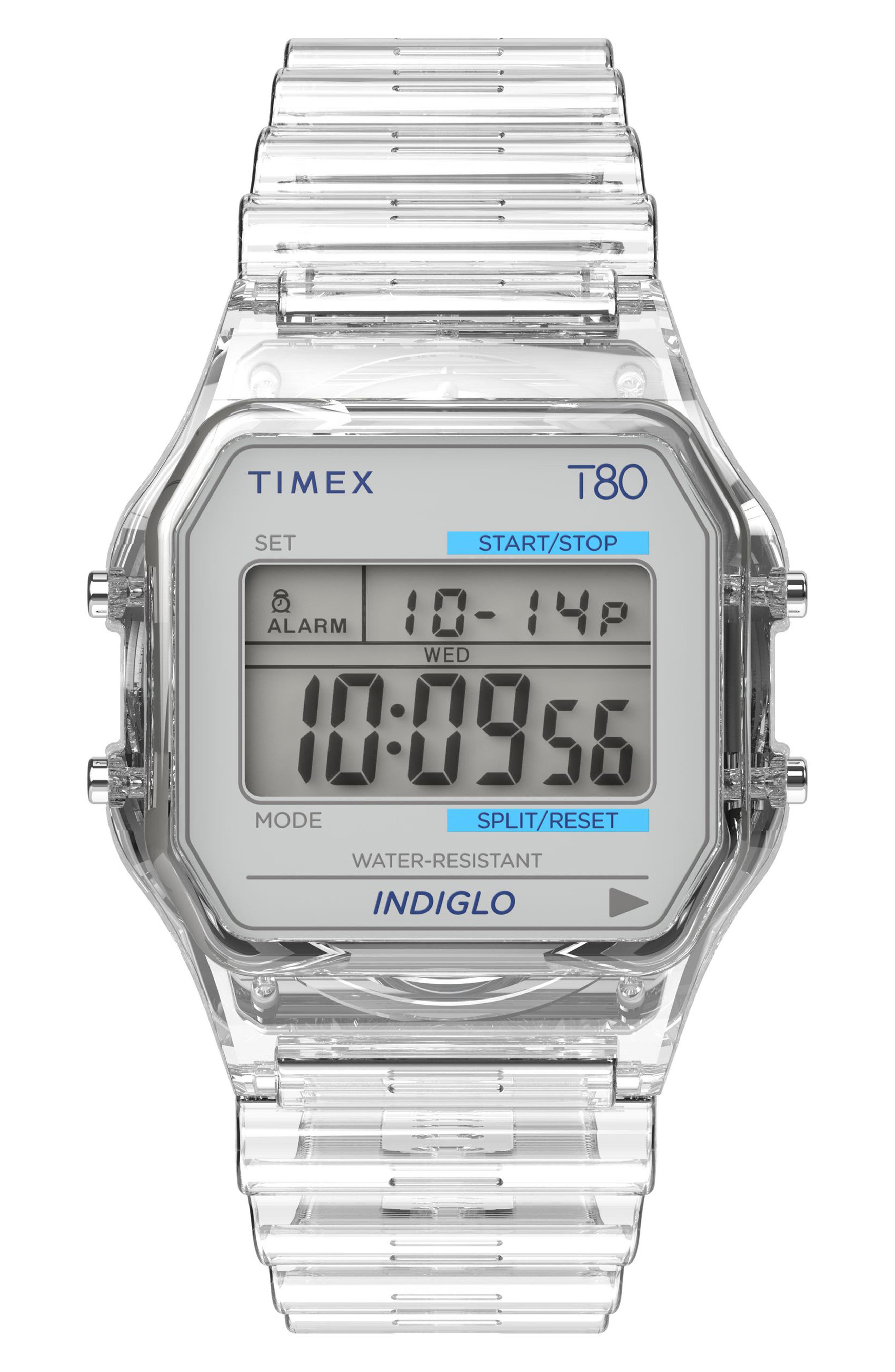 タイメックス TIMEX T80 Timex® T80 34mm Resin Strap Watch (Men) | Nordstrom