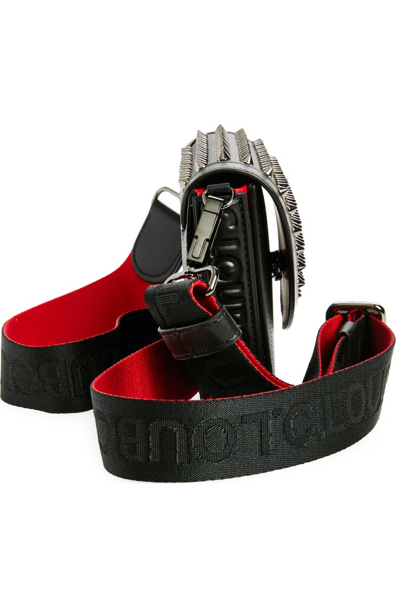 Christian Louboutin Funky Empire Leather Wallet on a Strap, Alternate, color,