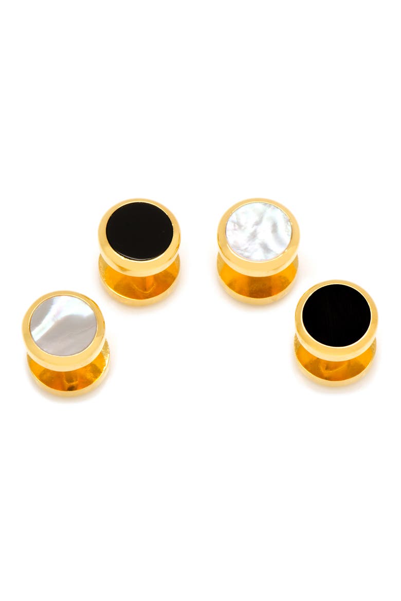Double Sided Shirt Studs, Main, color, METALLIC GOLD