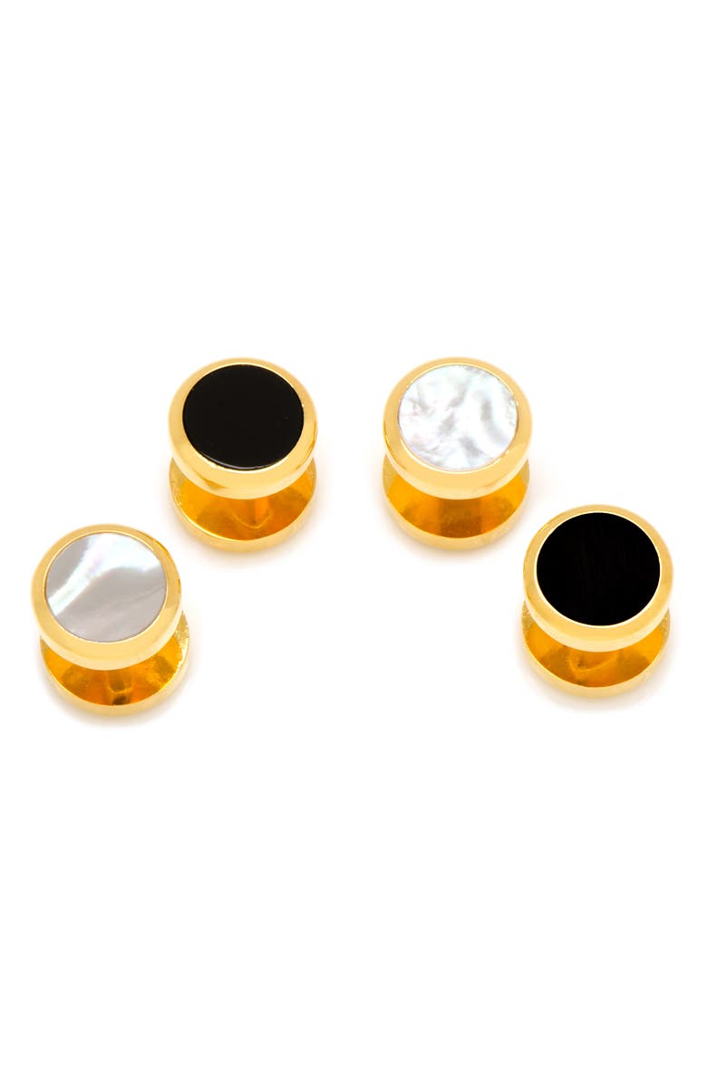 Cufflinks, Inc. Double Sided Shirt Studs, Main, color, Metallic Gold