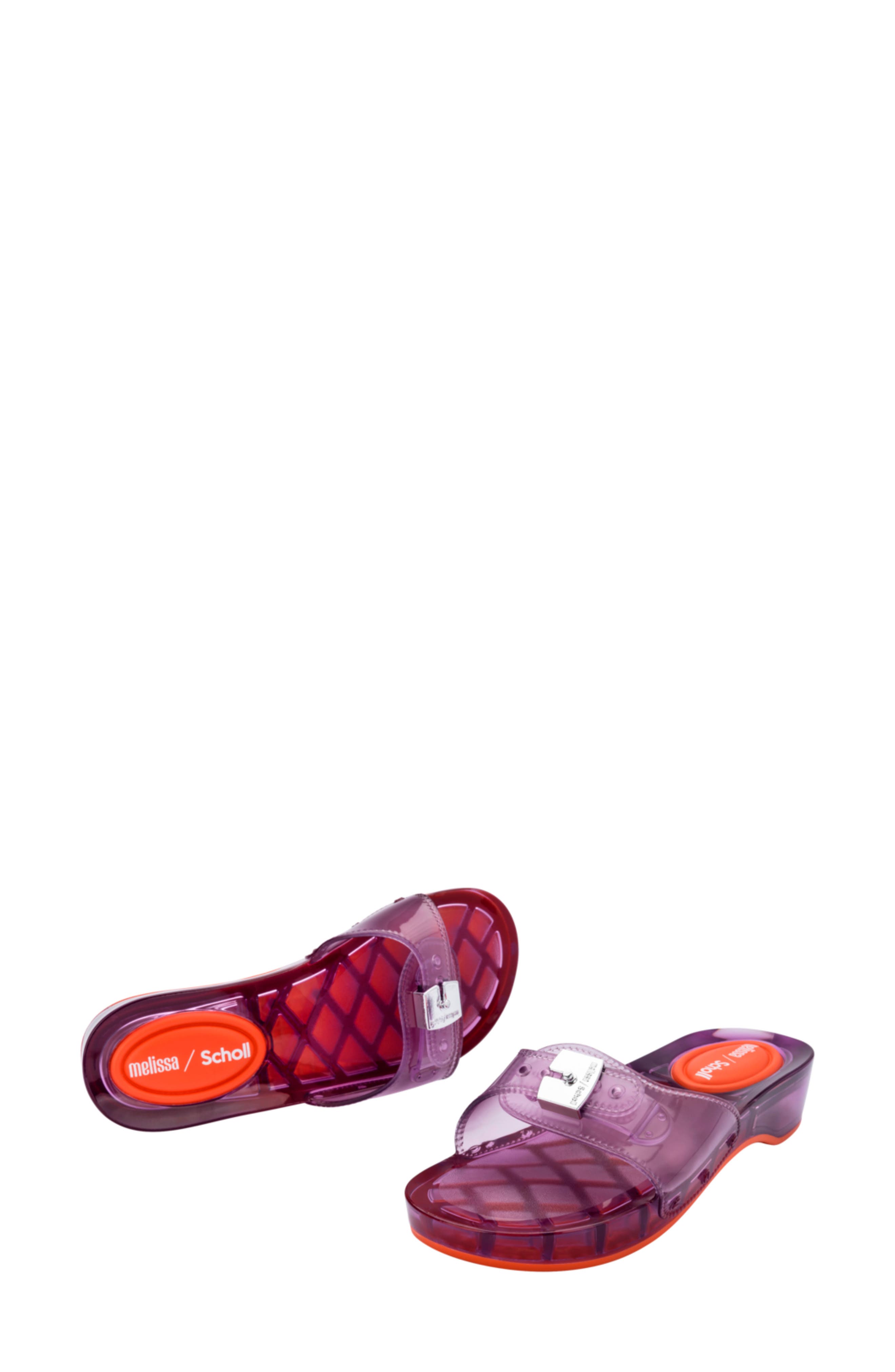 x Scholl Pescura Platform Slide Sandal, Alternate, color, CLEAR LILAC