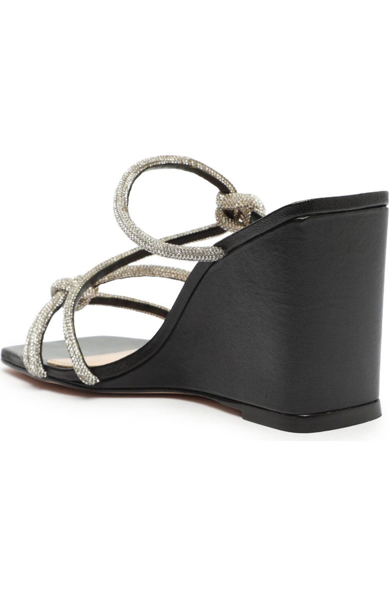 Schutz Lauryn Crystal Strappy Wedge Sandal, Alternate, color,