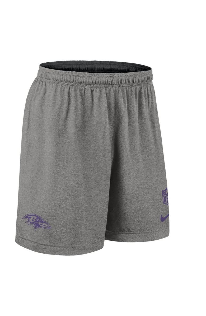 Nike Men's Nike Black Baltimore Ravens Sideline Reversible Performance Shorts, Alternate, color, Black