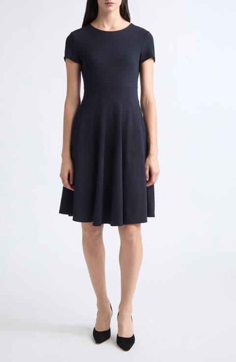 Short Sleeve A-Line Dress