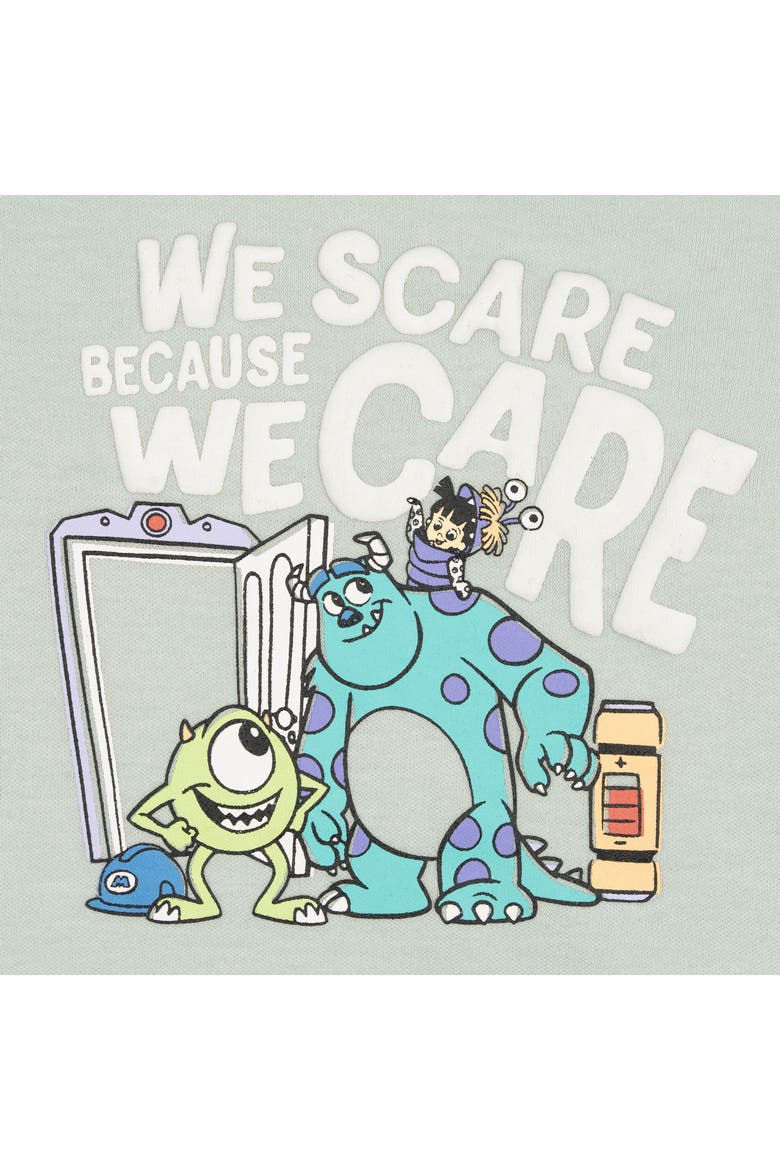 Pixar Boys' 3-pack Short Sleeve Bodysuits (baby), Alternate, color, Mint Blue Monsters Inc