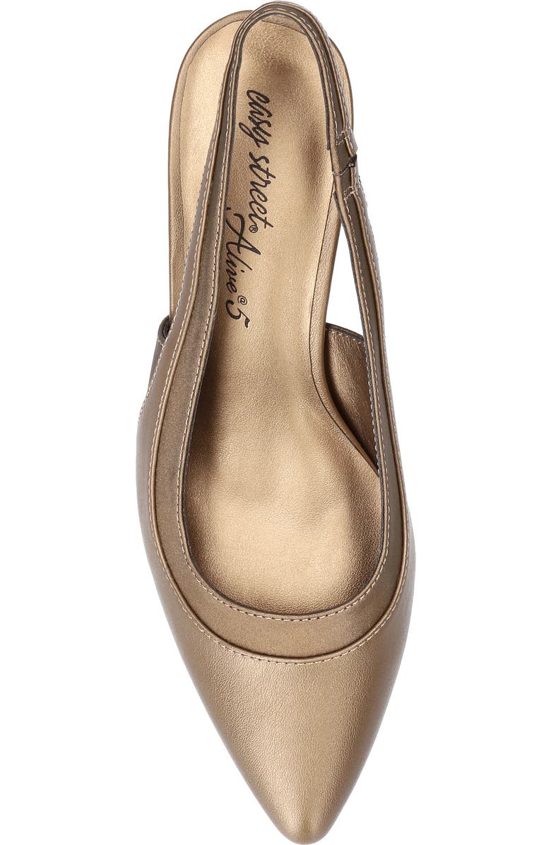 EASY STREET Dessa Slingback Pointed Toe Pump, Alternate, color, Bronze