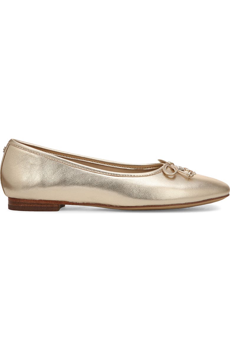 Sam Edelman Meadow Ballet Flat, Alternate, color, Gold Leaf