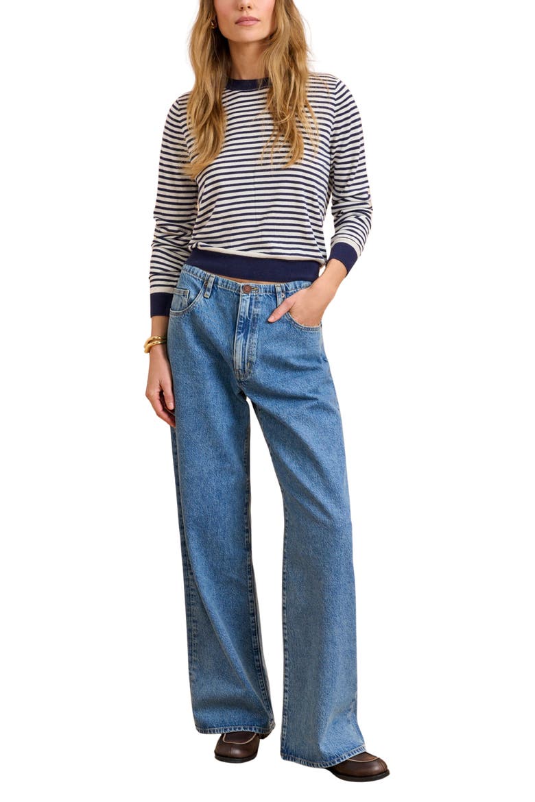 Jenny Mid Ride Drawstring Jean, Alternate, color, Dexter