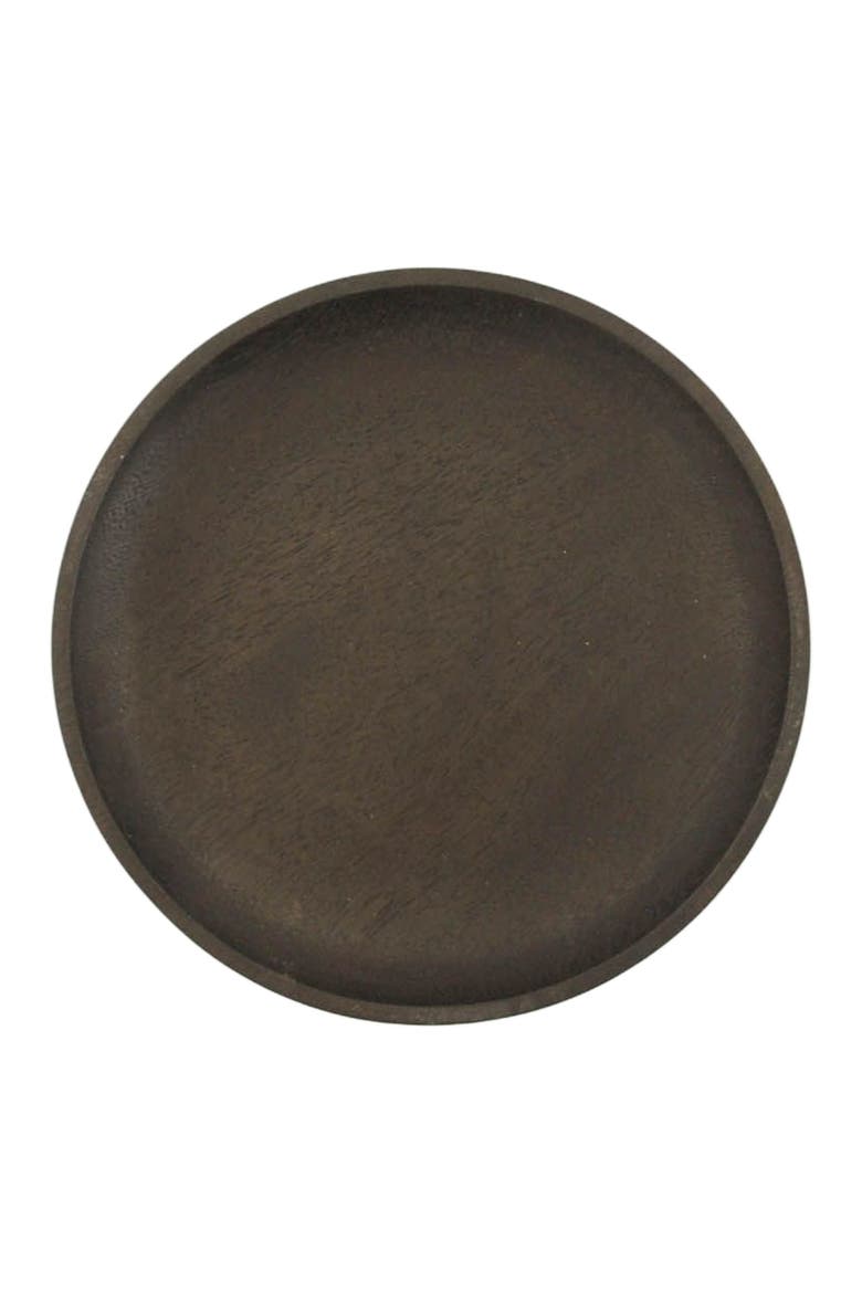 Rosa Morada Wooden Small Plate, Main, color, Black