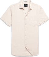 Rodd & Gunn Palm Beach Sports Fit Short Sleeve Linen Button-Up Shirt