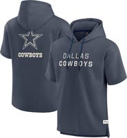 FANATICS Men's Fanatics Navy Dallas Cowboys Elements Future Ground Lettering Short Sleeve Pullover Hoodie