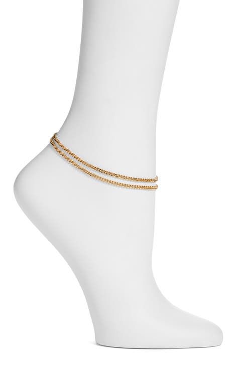 Layered Chain Anklet