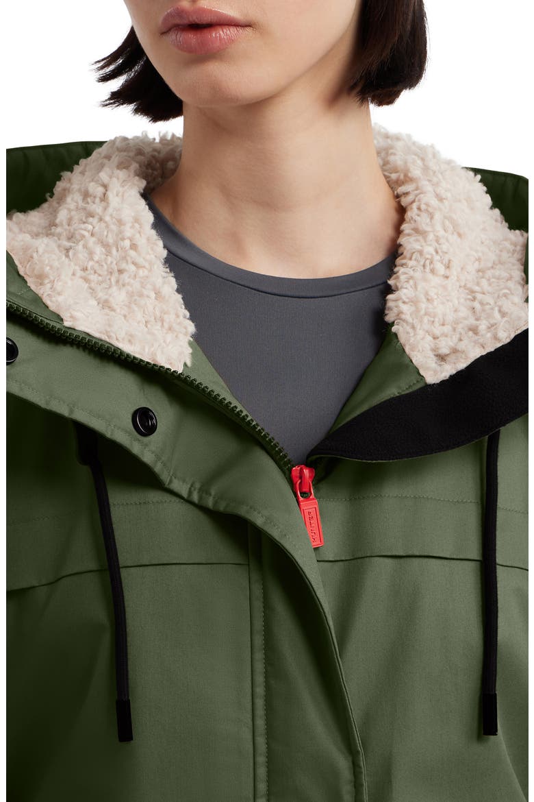 Jane Hooded Water Repellent Coat, Alternate, color, HUNTER GREEN