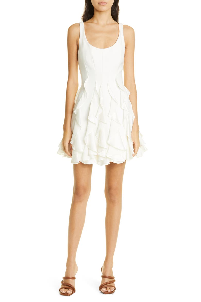 Madlin Ruffle Minidress, Main, color, IVORY
