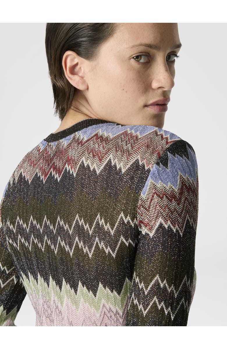 Missoni Viscose Lamé Snake-pattern Gown, Alternate, color, Green
Brown