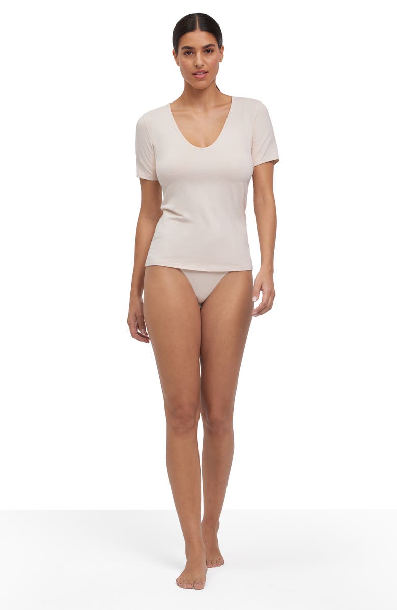 Falke Daily Climate Control Cotton Blend T-Shirt, Alternate, color, Oatmeal