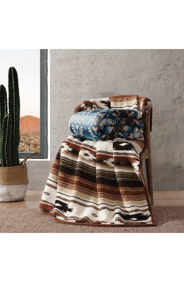 Wrangler Coyote Sands Throw Blanket, Alternate, color, Dark Orange