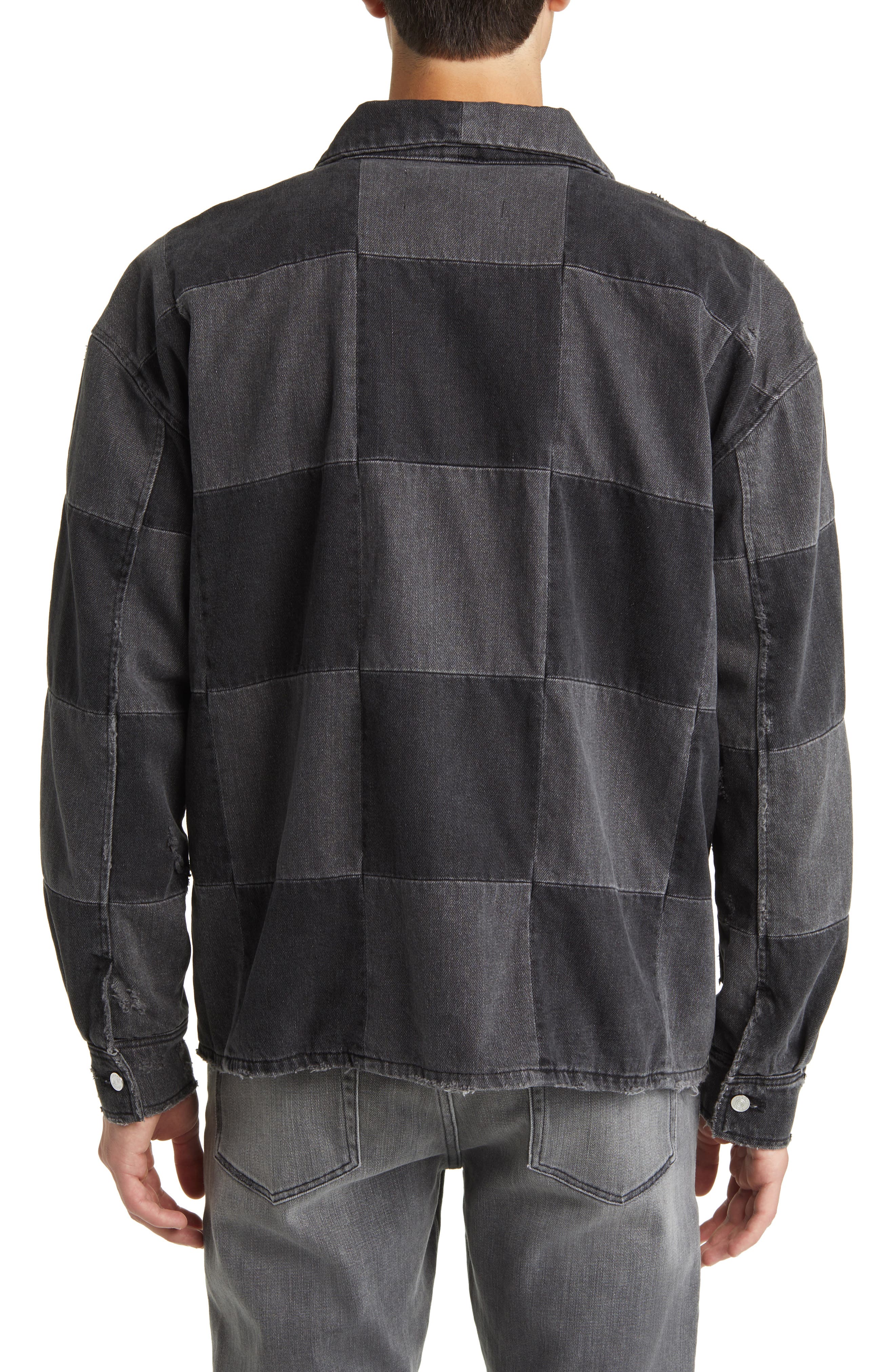Checkerboard Denim Jacket - image 2