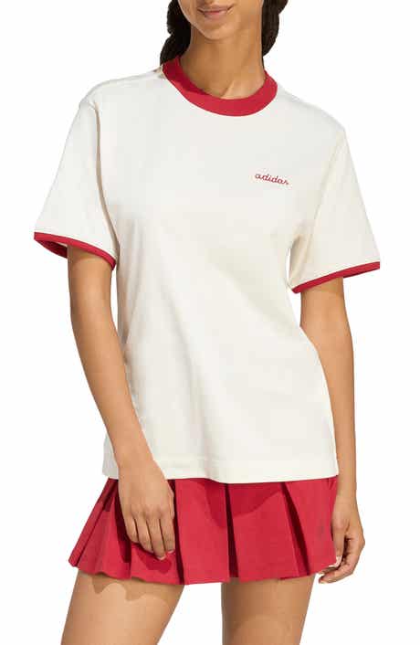 adidas Embroidered Logo Crewneck T-Shirt