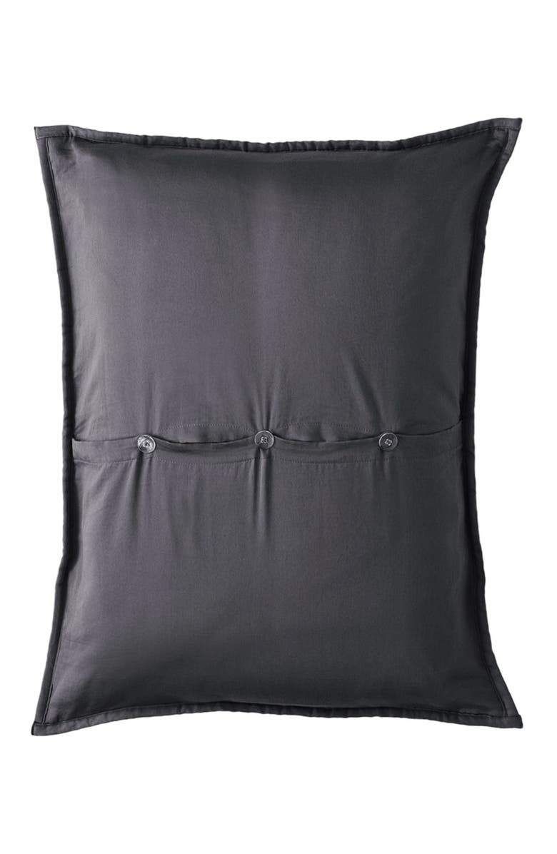 Pact Organic Cotton Organic Quilted Sham 2-Pack, Alternate, color, Charcoal