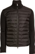 Moncler Quilted Down & Knit Cardigan