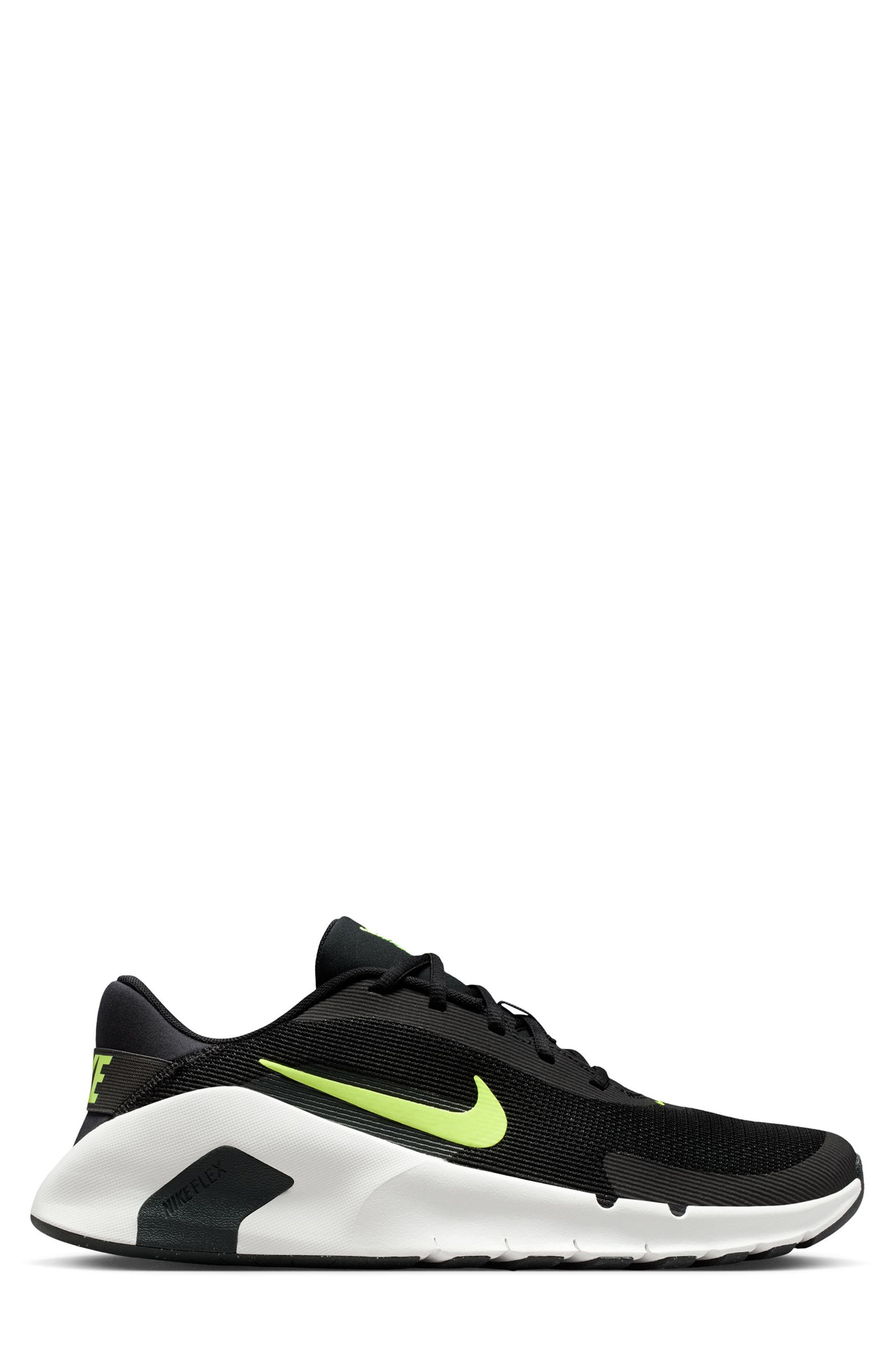 Nike Flex Train Athletic Training Shoe, Alternate, color, Black/ Volt