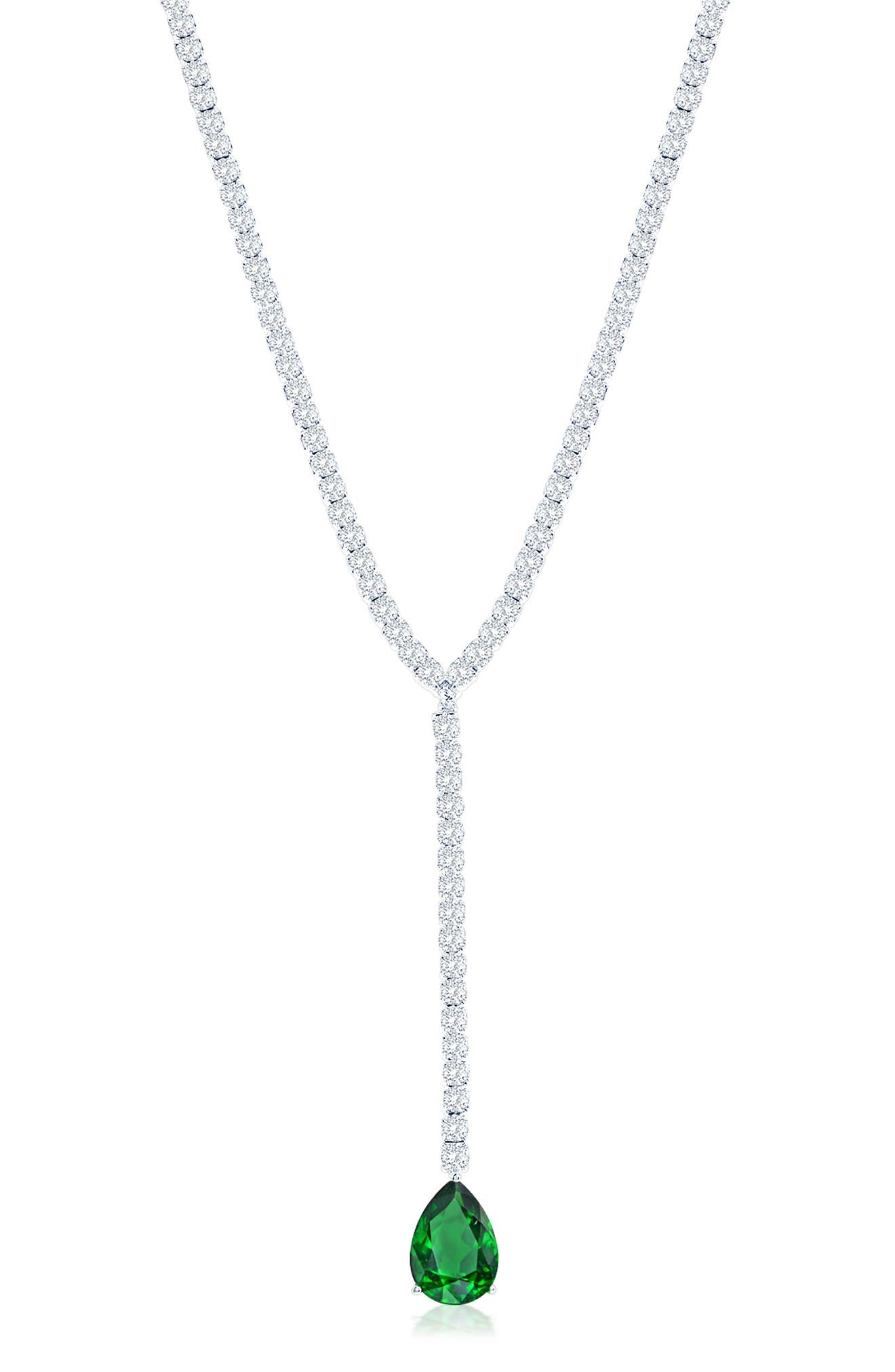 SUZY LEVIAN Gala Lariat Tennis Necklace