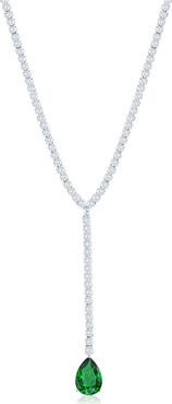 SUZY LEVIAN Gala Lariat Tennis Necklace