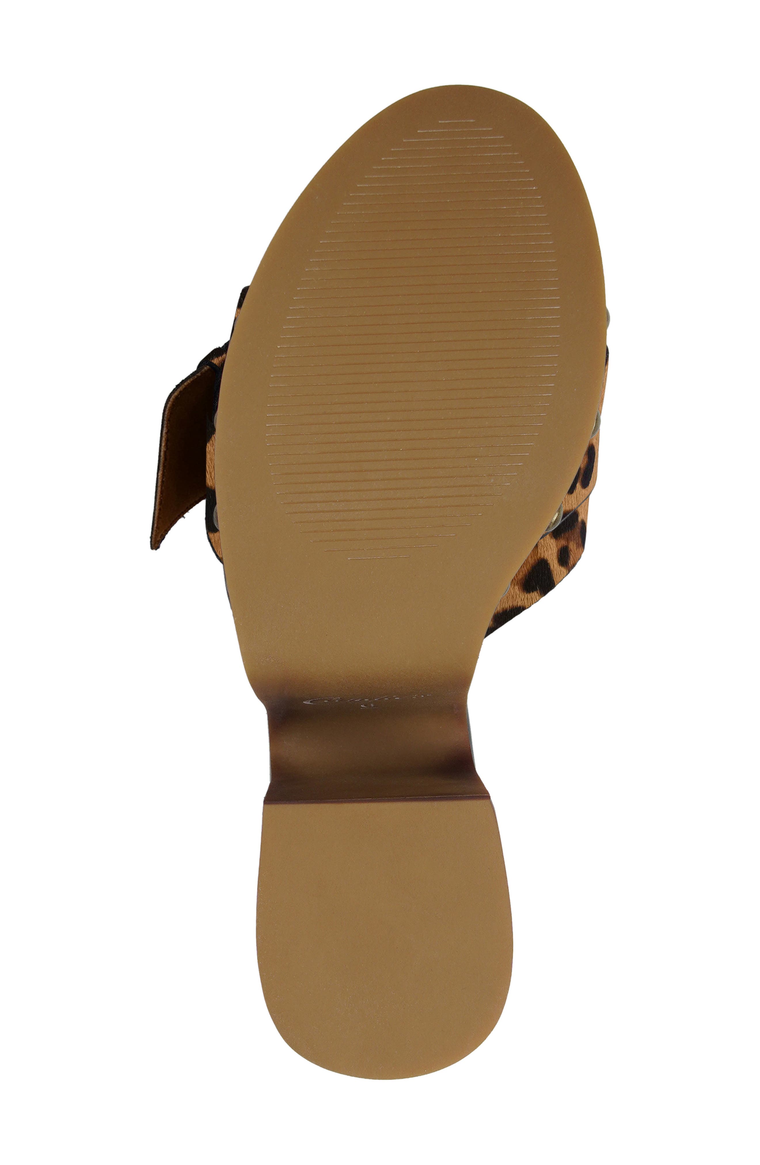 Crista Platform Slide Sandal, Alternate, color, LEOPARD