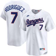 Nike Men's Nike Ivan Rodriguez White Texas Rangers Throwback Cooperstown Collection Limited Jersey