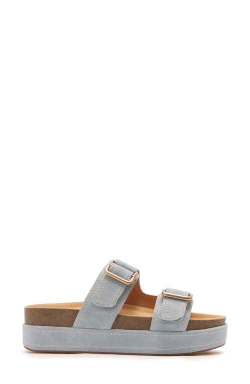 Frankie4 Bennett Platform Slide Sandal In Gray