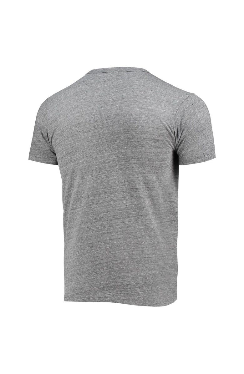 LEAGUE COLLEGIATE WEAR Men's League Collegiate Wear Heathered Gray Clemson Tigers Hail Mary Football Victory Falls Tri-Blend T-Shirt, Alternate, color, 