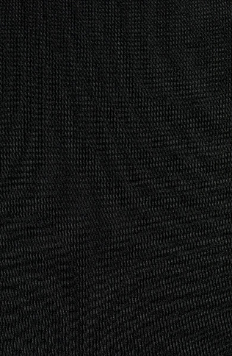 Bottega Veneta Open Back Long Sleeve Compact Jersey Dress, Alternate, color, 1000 Black