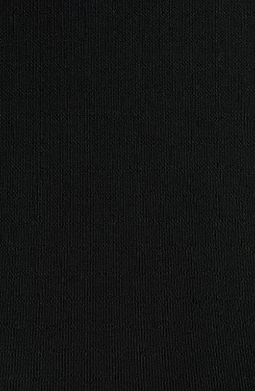 Bottega Veneta Open Back Long Sleeve Compact Jersey Dress In Black