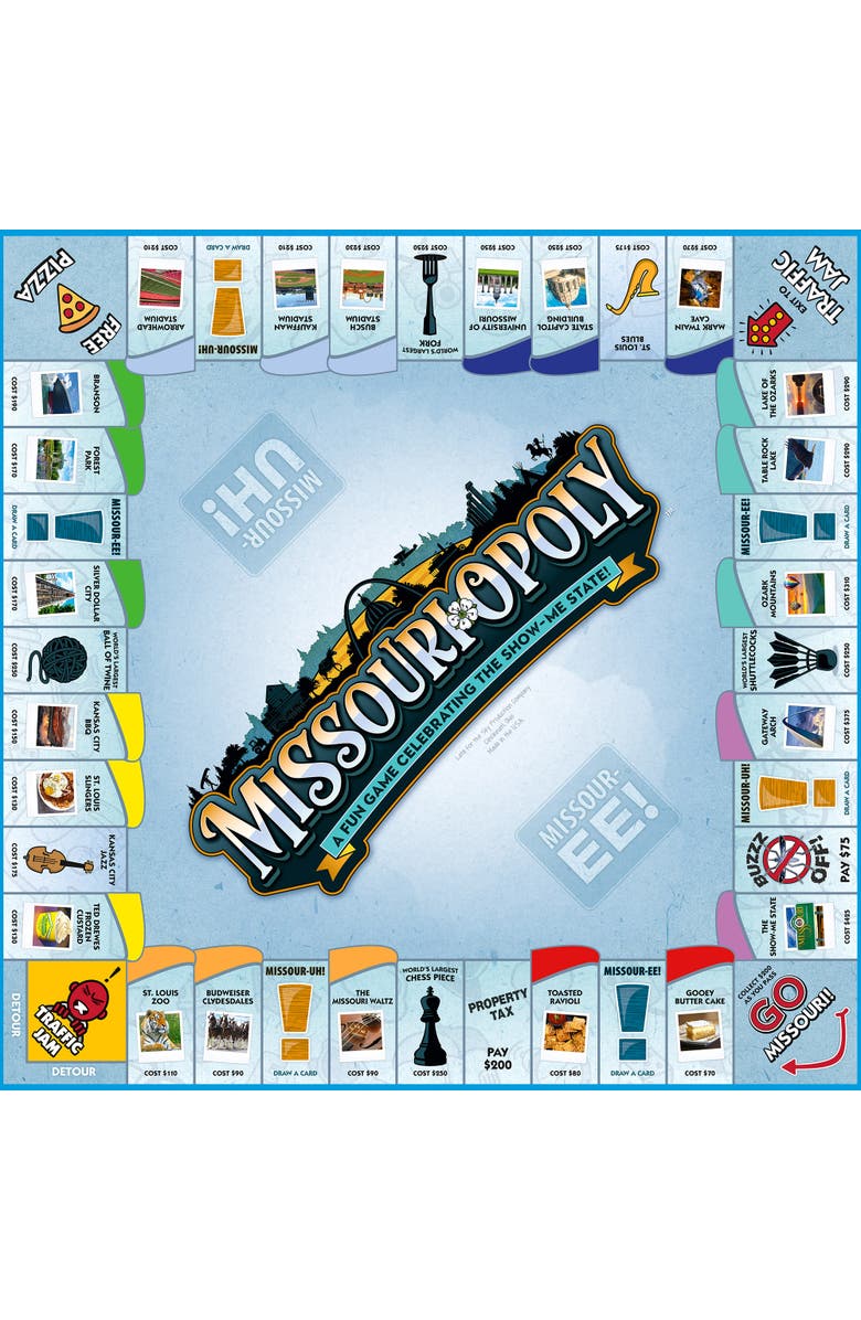 Late for the Sky Missouriopoly Monopoly Board Game, Alternate, color,