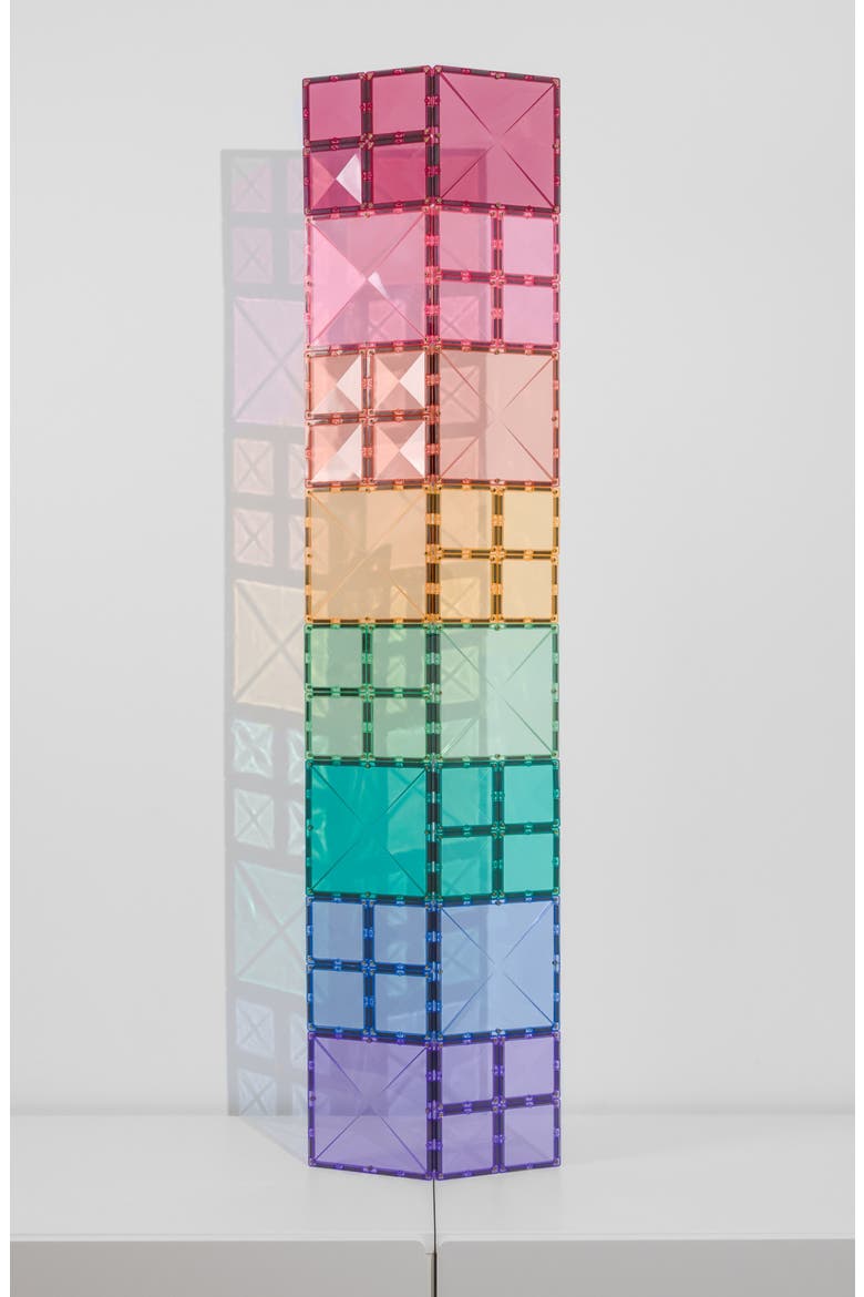 Kids' Pastel Magnetic Tiles 40-Piece Square Pack, Alternate, color, PASTEL